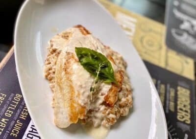 chicken breasts with gravy