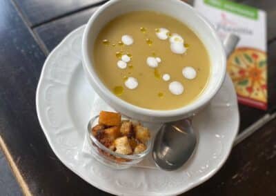 soup with croutons